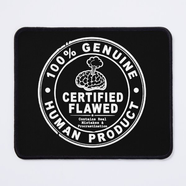 Item preview, 100% Genuine Human Product - Certified Flawed White Stamp designed and sold by Message from Earth.
