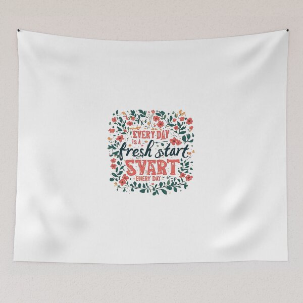 Item preview, Every Day Is a Fresh Start Floral Inspirational designed and sold by Shivamartwark.