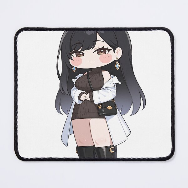 Item preview, Cute Chibi Fashion Girl Modern Chic Kawaii Anime Sticker  designed and sold by RGB-crayon.