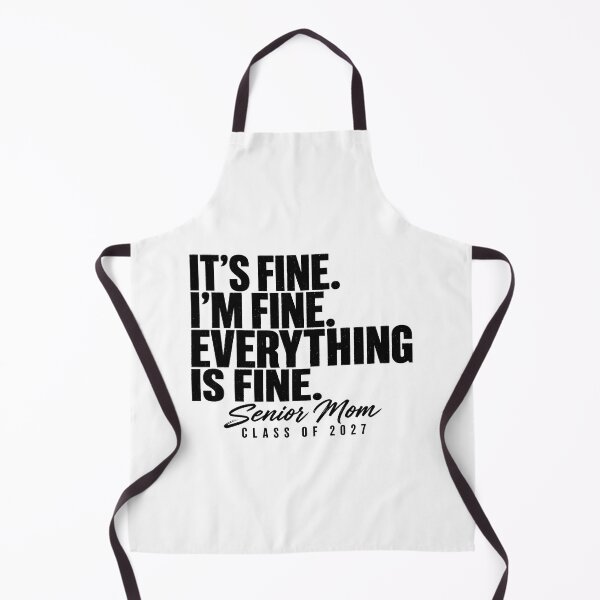 Item preview, Retro I'm Fine Everything is Fine Senior Mom Class of 2027 designed and sold by D4nnyBoiArt.