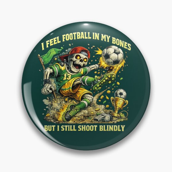 Item preview, Funny Football Skeleton Shoot Blindly Soccer Mascot designed and sold by W&RParadise.