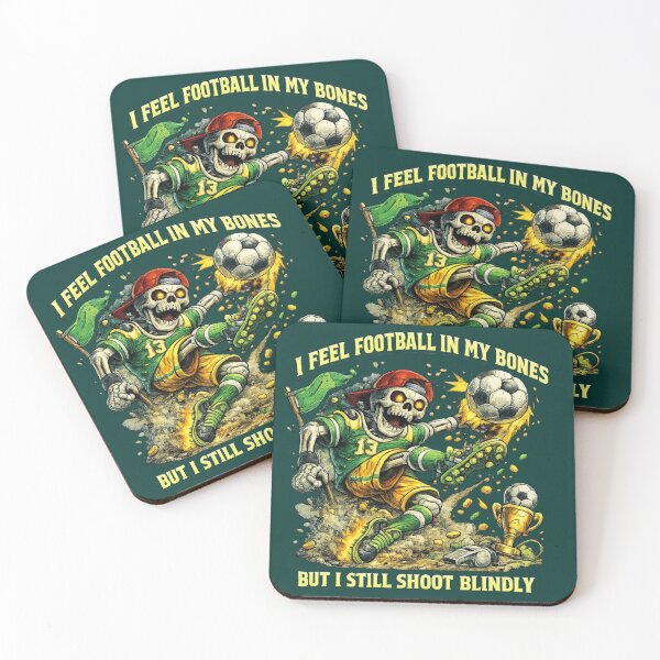 Item preview, Funny Football Skeleton Shoot Blindly Soccer Mascot designed and sold by W&RParadise.