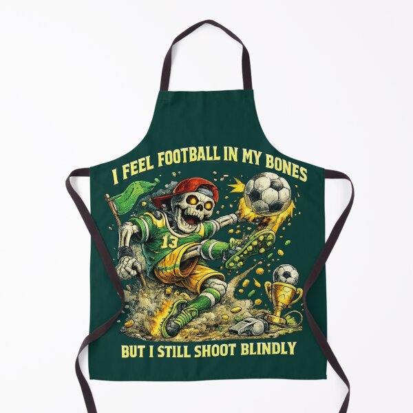 Item preview, Funny Football Skeleton Shoot Blindly Soccer Mascot designed and sold by W&RParadise.