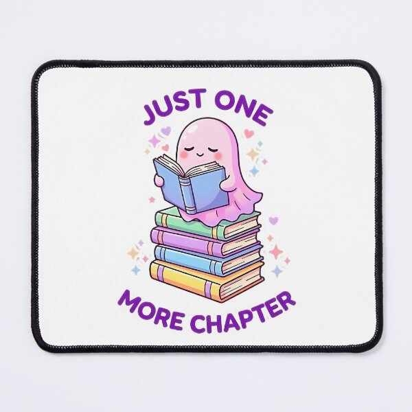 Item preview, Just One More Chapter Cute Ghost Reading Books | Pastel Bookish Sticker designed and sold by AlruanceStudio.