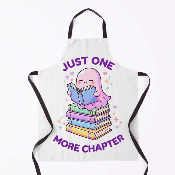 Item preview, Just One More Chapter Cute Ghost Reading Books | Pastel Bookish Sticker designed and sold by AlruanceStudio.