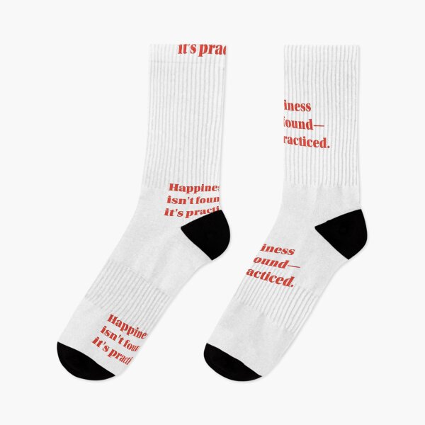 Item preview, Happiness Isn't Found, It's Practiced – Motivational Philosophy Quote Typography Design designed and sold by Paramita Sen.