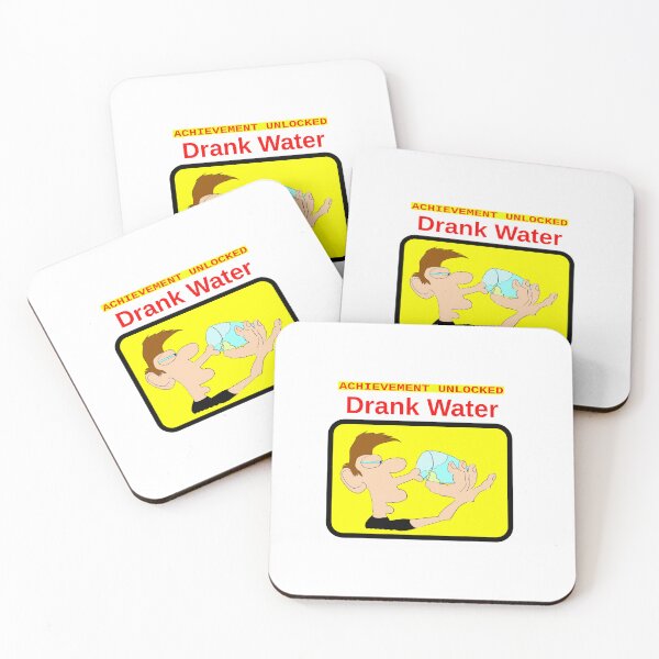 Item preview, Achievement unlocked - Drank Water designed and sold by LittleGreyMan2026.