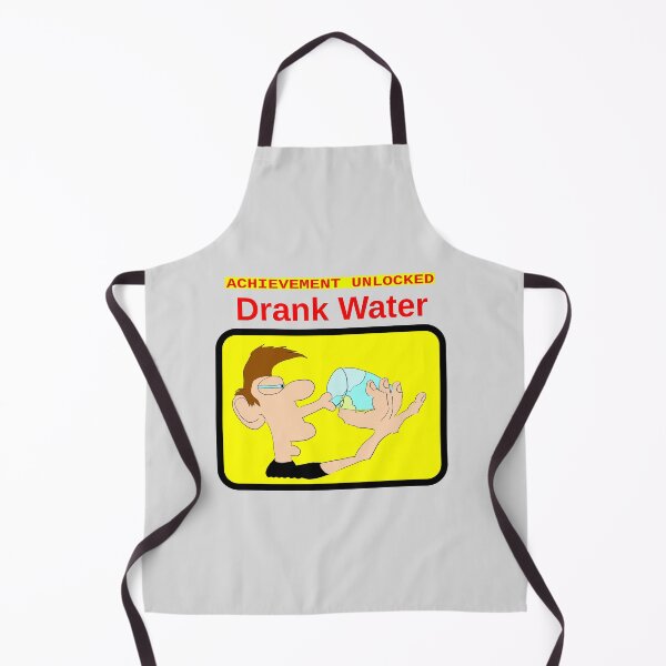 Item preview, Achievement unlocked - Drank Water designed and sold by LittleGreyMan2026.