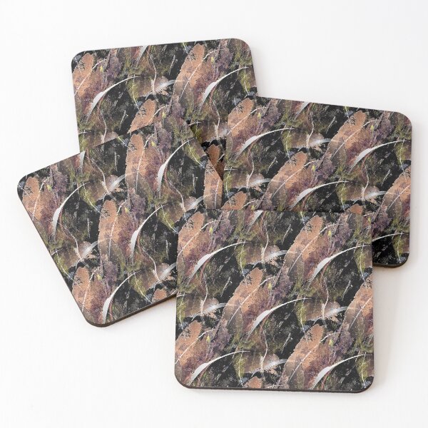 Item preview, Autumn Leaves Grunge Abstract in Golden Brown designed and sold by Artistestella.