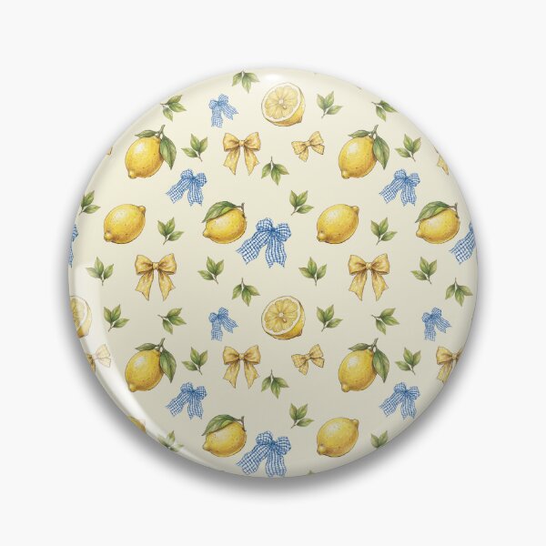 Item preview, Vintage lemon and colorful bows seamless pattern background designed and sold by ingapv.