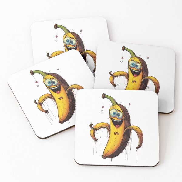 Aperçu de l'œuvre T-shirt humoristique avec une banane dansante, un personnage de fruit mignon et rigolo, cadeau idéal pour les gourmands et les amoureux des bananes. créée et vendue par icemanphotos.