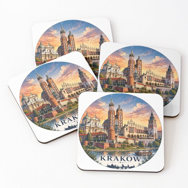 Item preview, Kraków Landmark Skyline Travel Sticker designed and sold by Beyond Destinations.