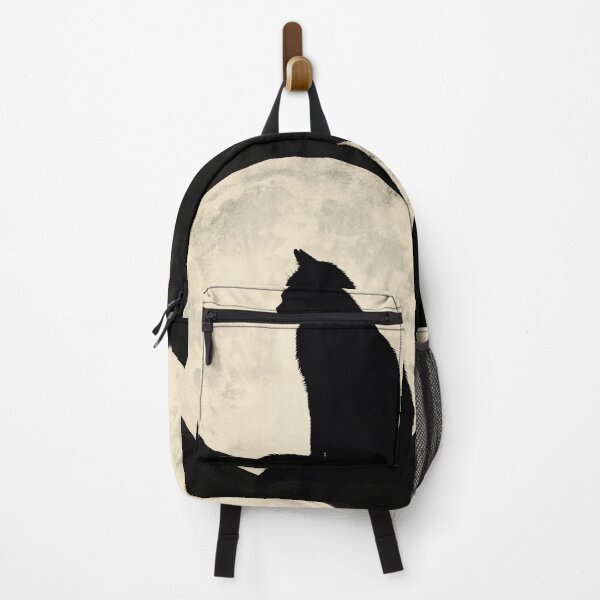 Item preview, Black Cat Silhouette Full Moon Vintage Graphic Art designed and sold by GrinGalore.