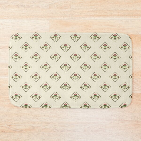 Item preview, Vintage Folk Floral Diamond Pattern – Dusty Rose and Olive Green designed and sold by Almanzart.