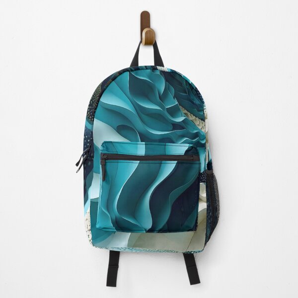 Item preview, Abstract Ocean Spiral Design with Blues designed and sold by Vicky Brago-Mitchell®.