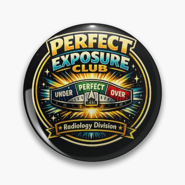 Item preview, Perfect Exposure Club – Radiology Badge Design designed and sold by Timeless Junction.