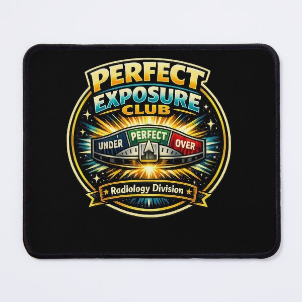 Item preview, Perfect Exposure Club – Radiology Badge Design designed and sold by Timeless Junction.