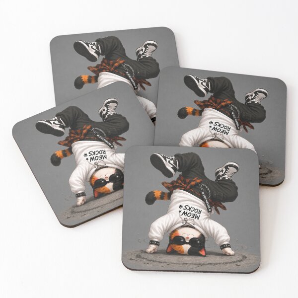 Item preview, Catrio Next Gen Calico Cat Breakdance Headspin designed and sold by Mindworx21.