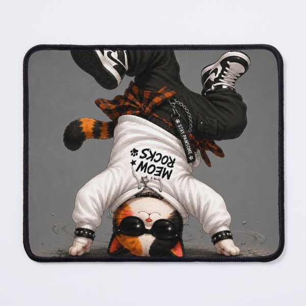 Item preview, Catrio Next Gen Calico Cat Breakdance Headspin designed and sold by Mindworx21.