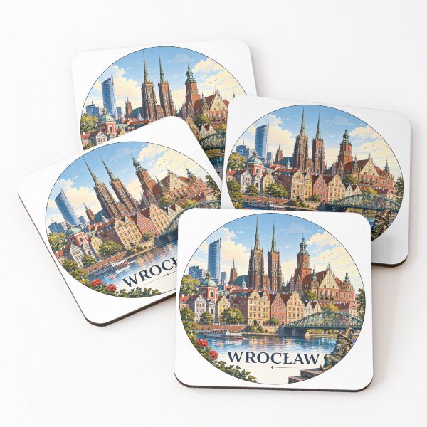 Item preview, Wrocław Landmark Skyline Travel Sticker designed and sold by Beyond Destinations.