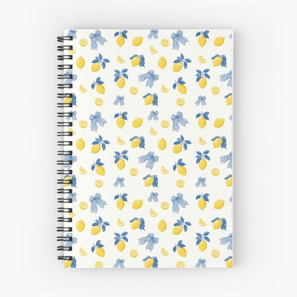 Item preview, Vintage lemon and blue bows seamless pattern background designed and sold by ingapv.