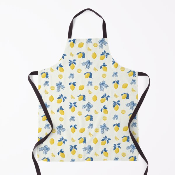 Item preview, Vintage lemon and blue bows seamless pattern background designed and sold by ingapv.