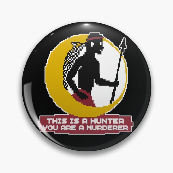 Item preview, This Is A Hunter You Are A Murderer - Anti Hunting Pixel Art designed and sold by Message from Earth.
