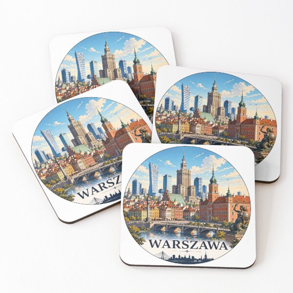 Item preview, Warsaw Landmark Skyline Travel Sticker designed and sold by Beyond Destinations.