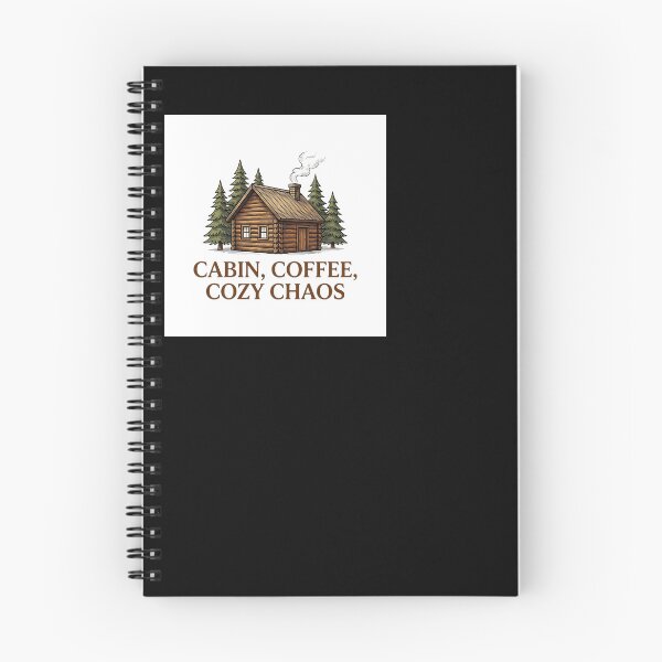 Item preview, Cabin, Coffee, Cozy Chaos - Cabin Life designed and sold by BinAlgoPix.