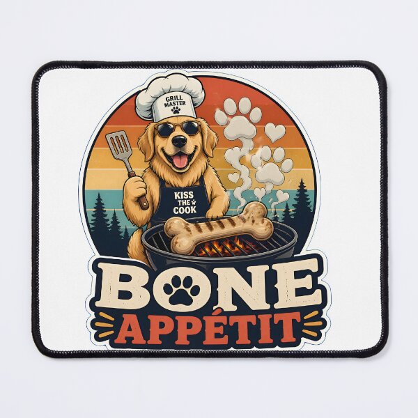 Item preview, Bone Appétit | Funny Dog BBQ Veterinary Design designed and sold by Bettybee00.