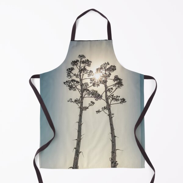 Item preview, Tall vertical shot of Two Agave salmiana vertical floral stem with creative edit. designed and sold by kristofbellens.