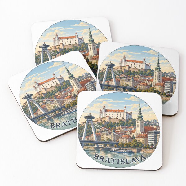 Item preview, Bratislava Landmark Skyline Travel Sticker designed and sold by Beyond Destinations.