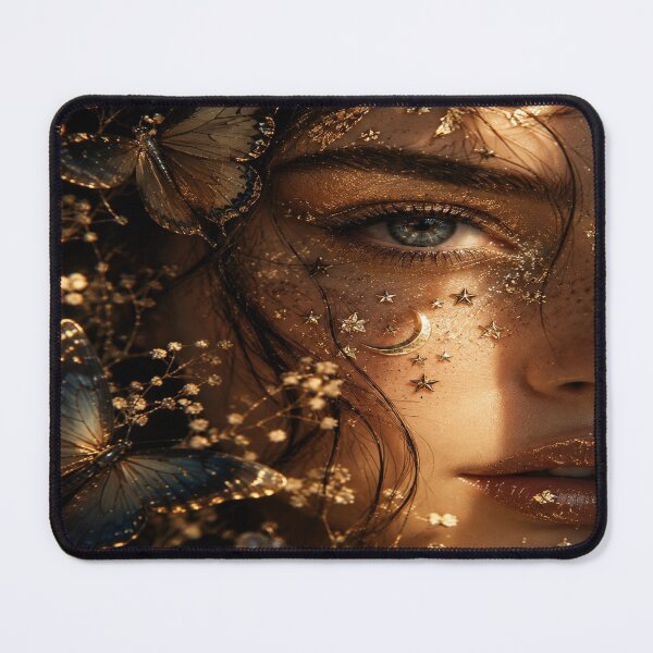 Item preview, Golden Butterfly Moon Muse designed and sold by DaryaArtFrance.