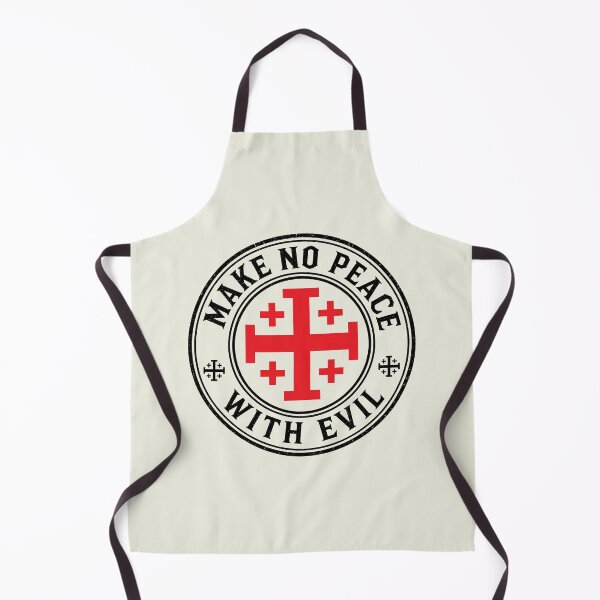 Item preview, Make No Peace with Evil Knight Templar Jerusalem Cross 2 designed and sold by D4nnyBoiArt.