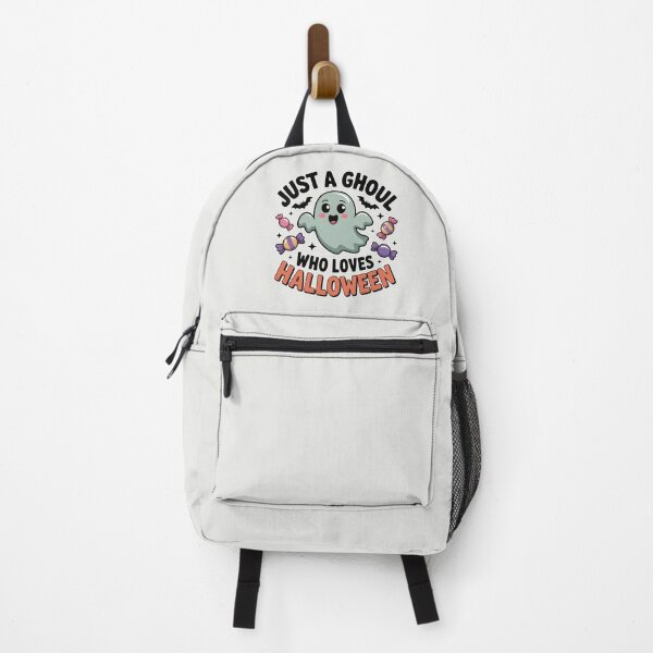 Item preview, Just a Ghoul Who Loves Halloween – Cute Halloween Ghost Design designed and sold by Jollys-ArtShop.