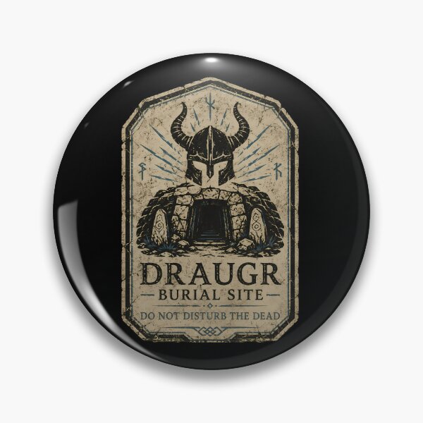 Item preview, Draugr Burial Site Hazard Notice designed and sold by agearb.