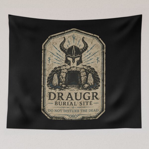 Item preview, Draugr Burial Site Hazard Notice designed and sold by agearb.