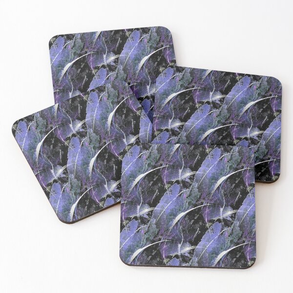 Item preview, Autumn Leaves Grunge Abstract in Purple designed and sold by Artistestella.