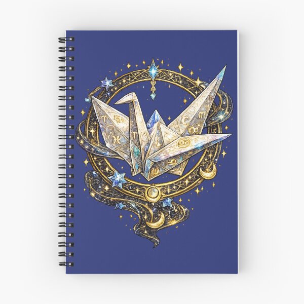 Item preview, Celestial Zodiac Origami Crane | Cosmic Paper Bird | Fantasy Astrology Art designed and sold by irfanshikh.