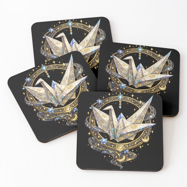 Item preview, Celestial Zodiac Origami Crane | Cosmic Paper Bird | Fantasy Astrology Art designed and sold by irfanshikh.