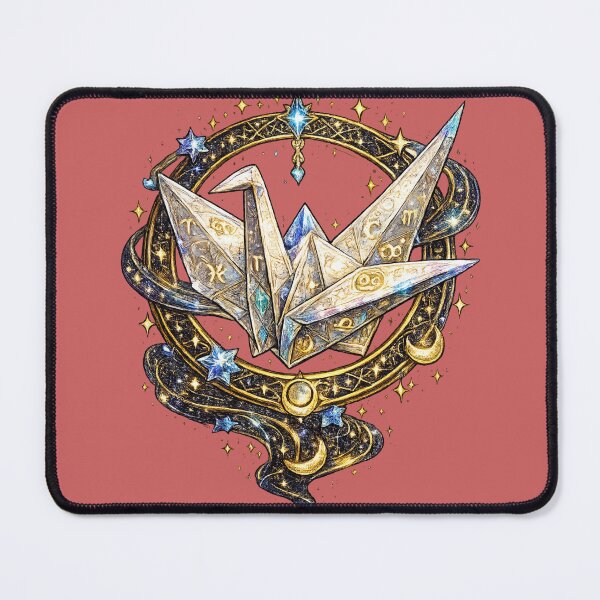Item preview, Celestial Zodiac Origami Crane | Cosmic Paper Bird | Fantasy Astrology Art designed and sold by irfanshikh.
