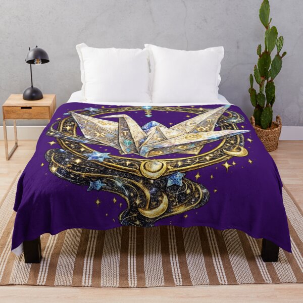 Item preview, Celestial Zodiac Origami Crane | Cosmic Paper Bird | Fantasy Astrology Art designed and sold by irfanshikh.