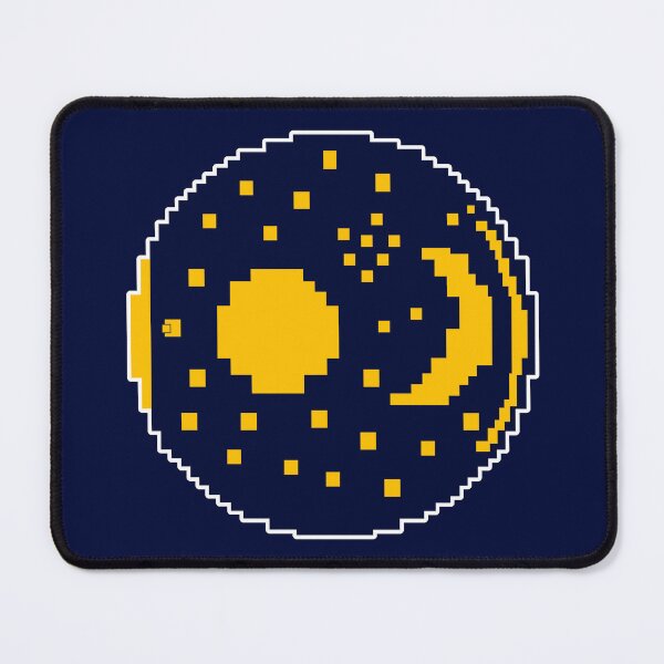 Item preview, Nebra Sky Disk Pixel Art Retro 8-Bit - Bronze Age Star Map - Gold designed and sold by Message from Earth.