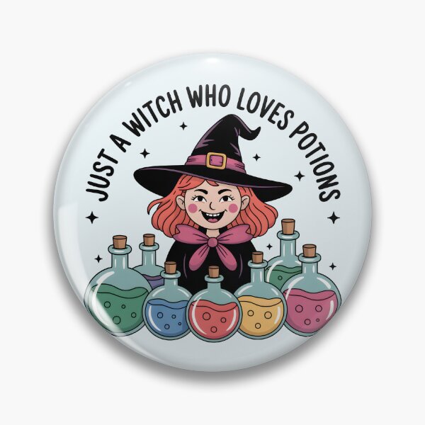 Item preview, Just a Witch Who Loves Potions – Cute Halloween Witch Design designed and sold by Jollys-ArtShop.