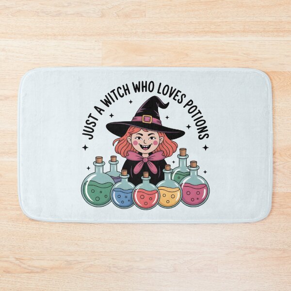 Item preview, Just a Witch Who Loves Potions – Cute Halloween Witch Design designed and sold by Jollys-ArtShop.