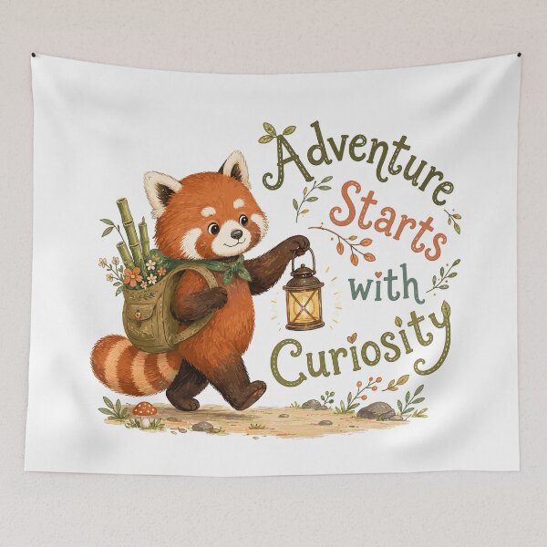 Item preview, Bamboo Explorer - Cute Red Panda designed and sold by bapupa.