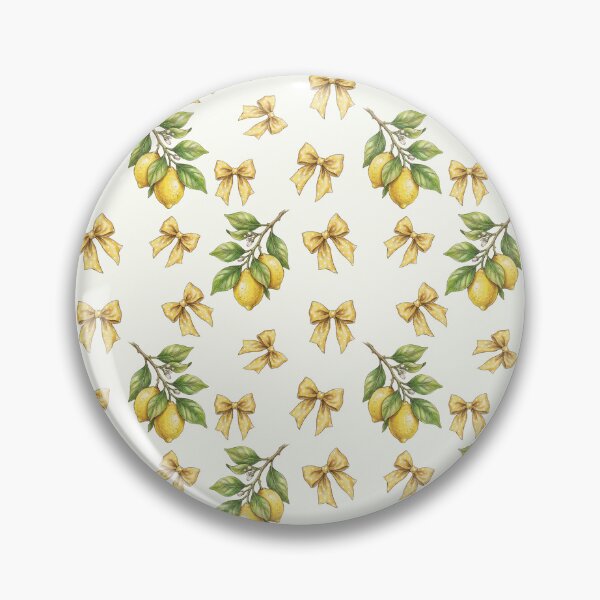 Item preview, Vintage lemon branches and yellow bows seamless pattern background designed and sold by ingapv.