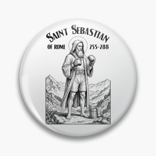 Item preview, Boxer Boxing Gym Pugilist Vintage Patron Saint Sebastian designed and sold by GrandeDuc.
