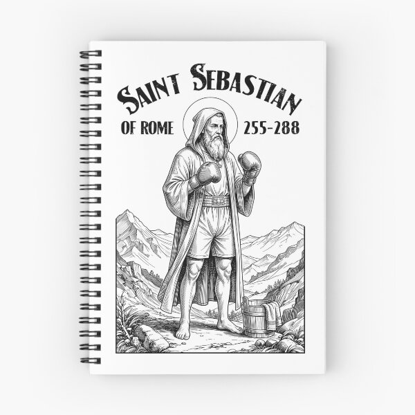 Item preview, Boxer Boxing Gym Pugilist Vintage Patron Saint Sebastian designed and sold by GrandeDuc.