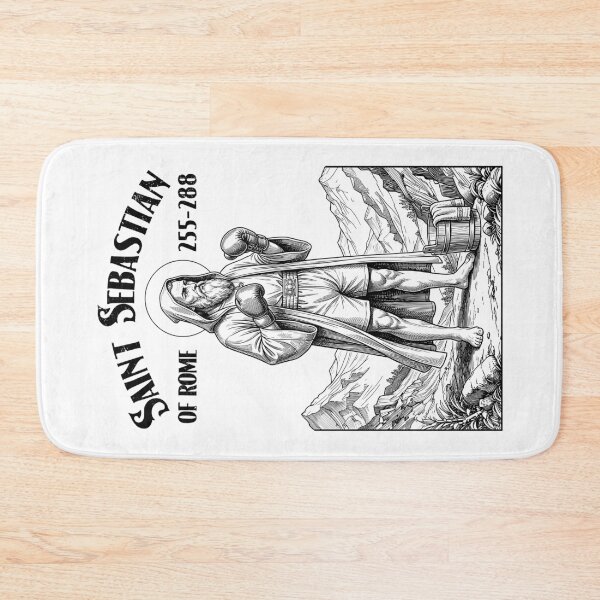 Item preview, Boxer Boxing Gym Pugilist Vintage Patron Saint Sebastian designed and sold by GrandeDuc.